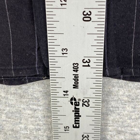 Calvin Klein Shirt Mens 17.5 Extra Large Black Striped Button Up Long Sleeve - Picture 8 of 10